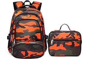 Boys Backpacks Set for Kids Elementary School with Lunch Box Teens