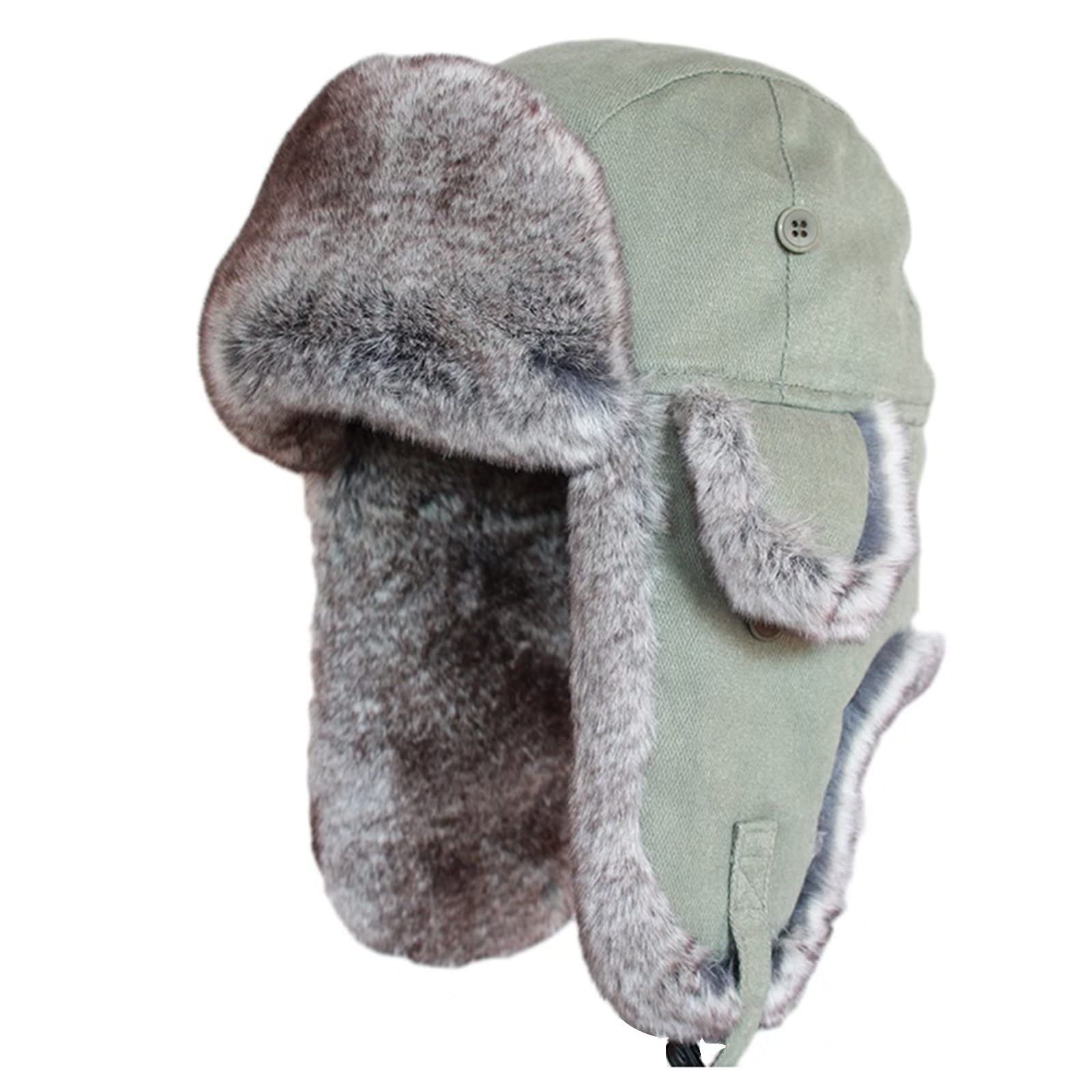 DongBao Gorro de Invierno Térmico Gorro de Aviador Caliente con Orejeras Sombrero de Esquí Ciclismo Senderismo A Prueba de Viento