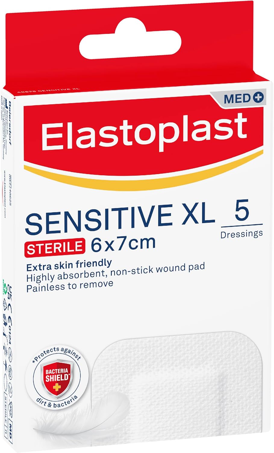 Elastoplast Sensitive XL Sterile Dressings, Extra Skin Friendly Strong