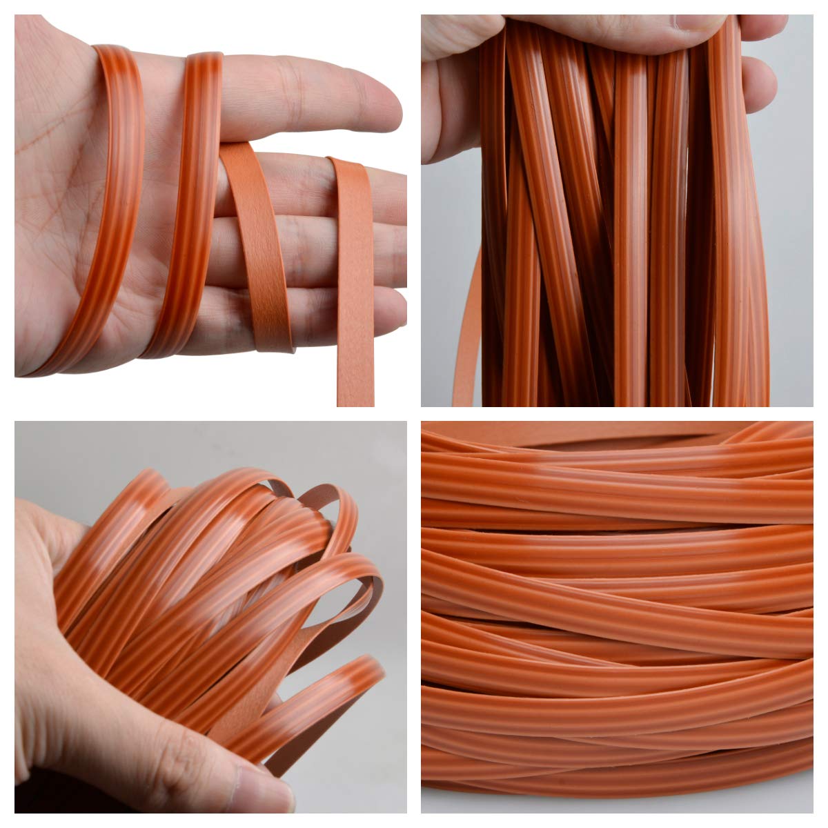 YebiO 500G (70M) Gradientowe Płaskie Tkanie Rattanu, Szerokość 8Mm Syntetyczny Rattan Naprawa Dzianina Materiał Plastikowy Rattan Dla Majsterkowiczów Handmadeniture Krzesło Kosz Stołowy/Yellow