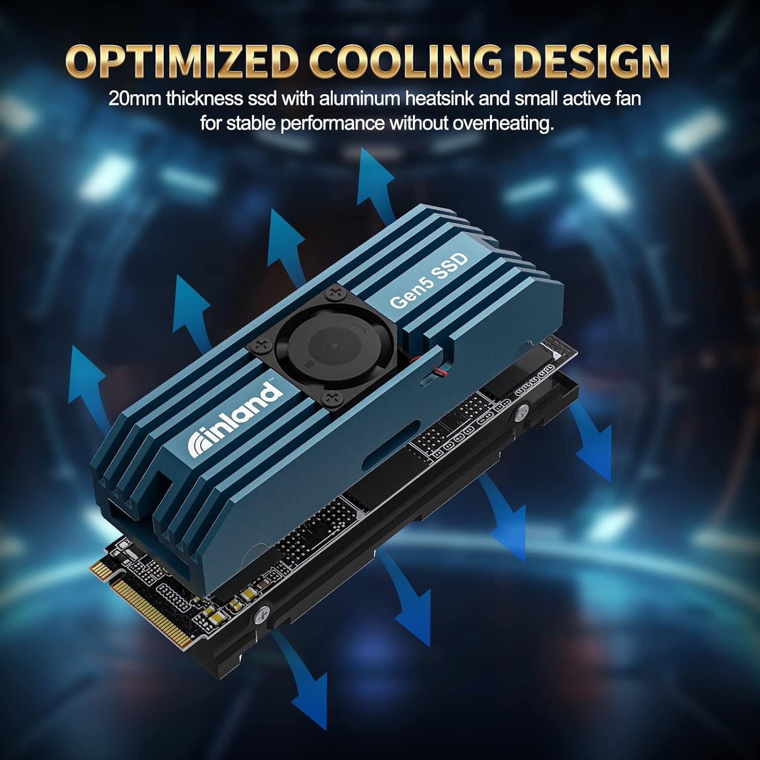 INLAND TD510 SSD optimized cooling design