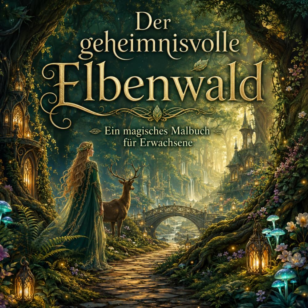 Der geheimnisvolle Elbenwald: Ein magisches Malbuch für Erwachsene