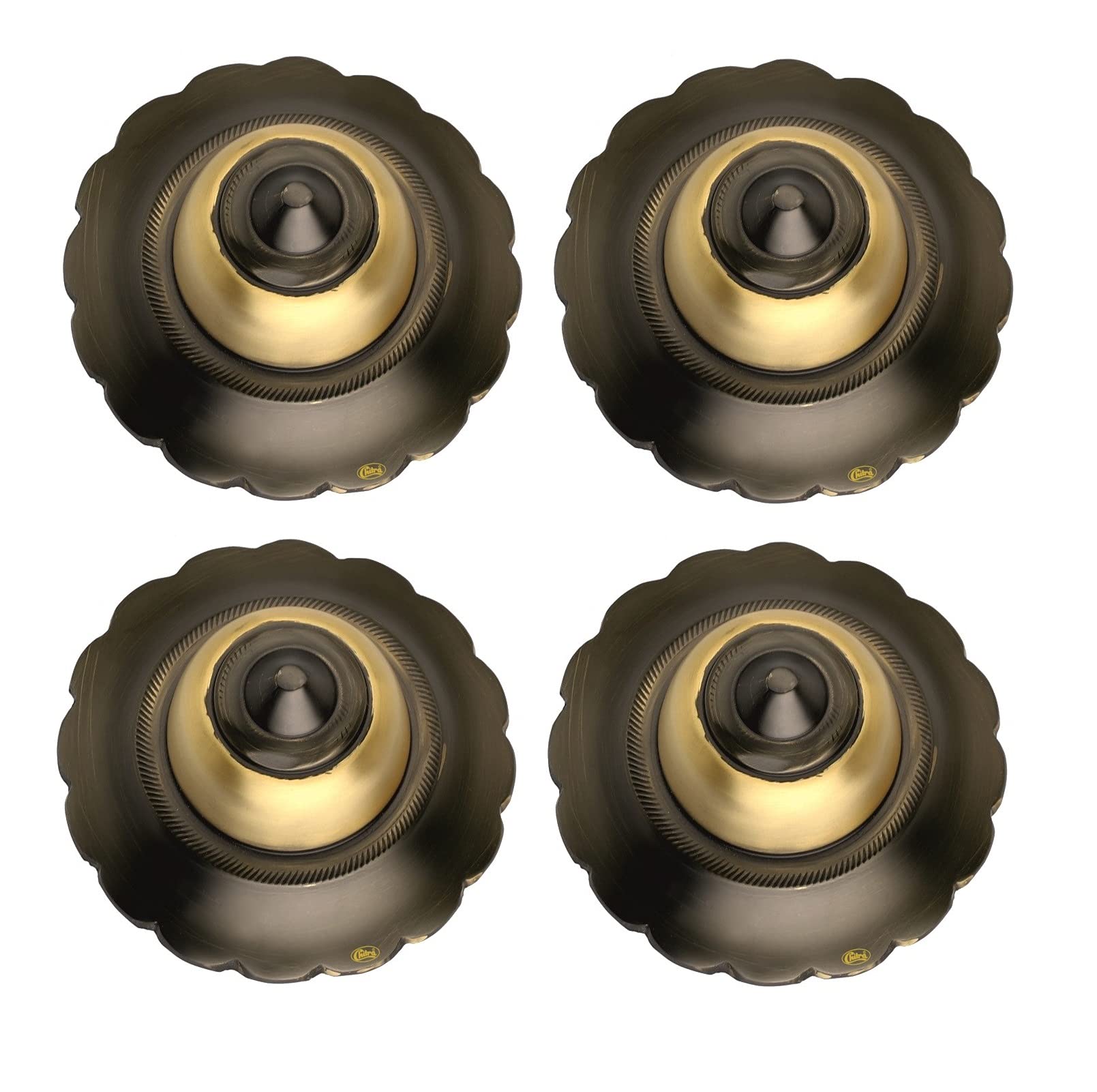 Chitra Brass Decorative Ashoka Door Dooms for Doors/Pooja Room/Home Decorative Pack of 4 (Antique Brass Finish, 50 MM) Pull Handle — Amazon image 11