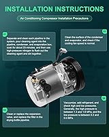 Vista 7 de SCITOO Compresor de CA para automóviles para 1995-1998 apto para Suzuki Esteem 1.6L