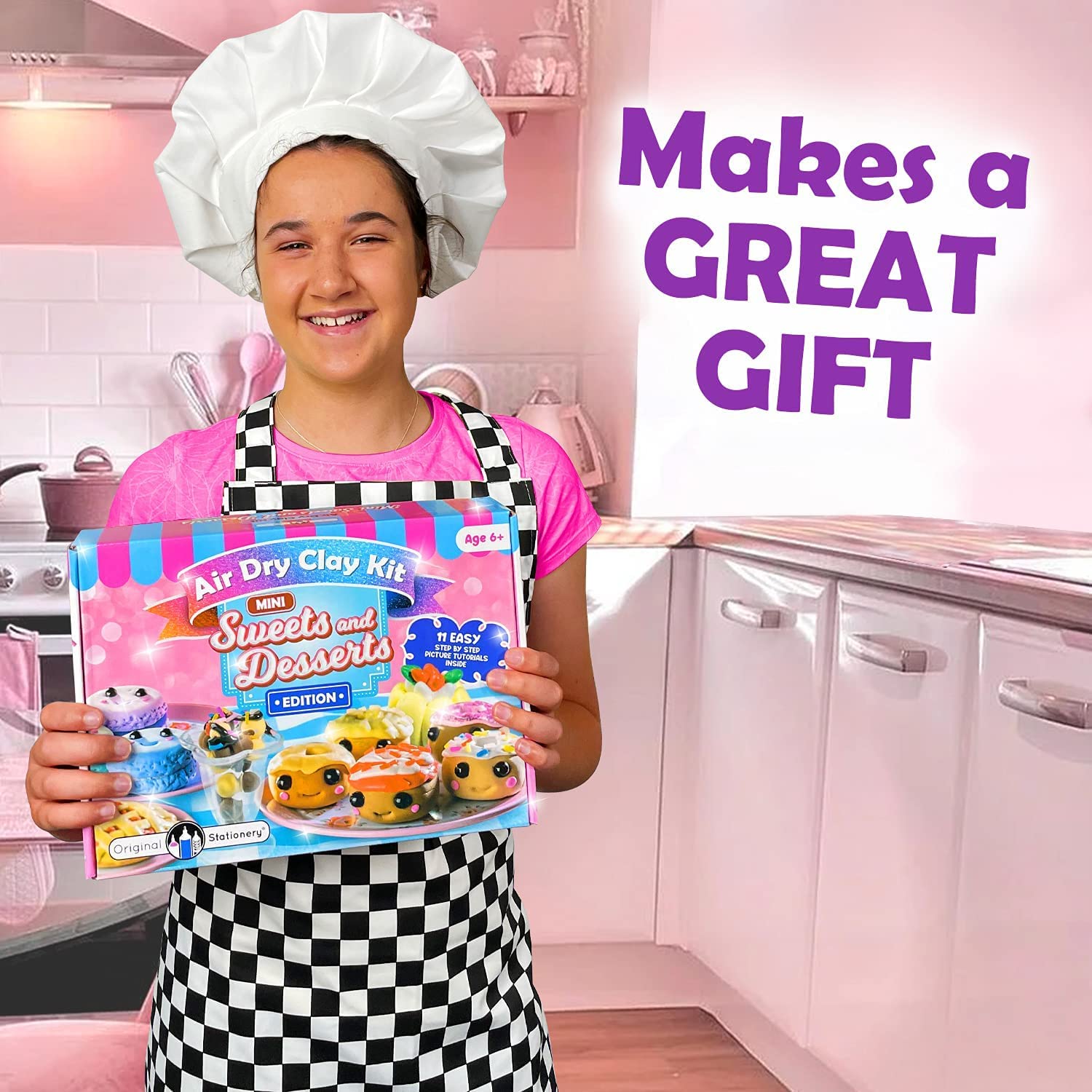 Original Stationery Mini Sweets & Desserts Air Dry Clay Kit with Air