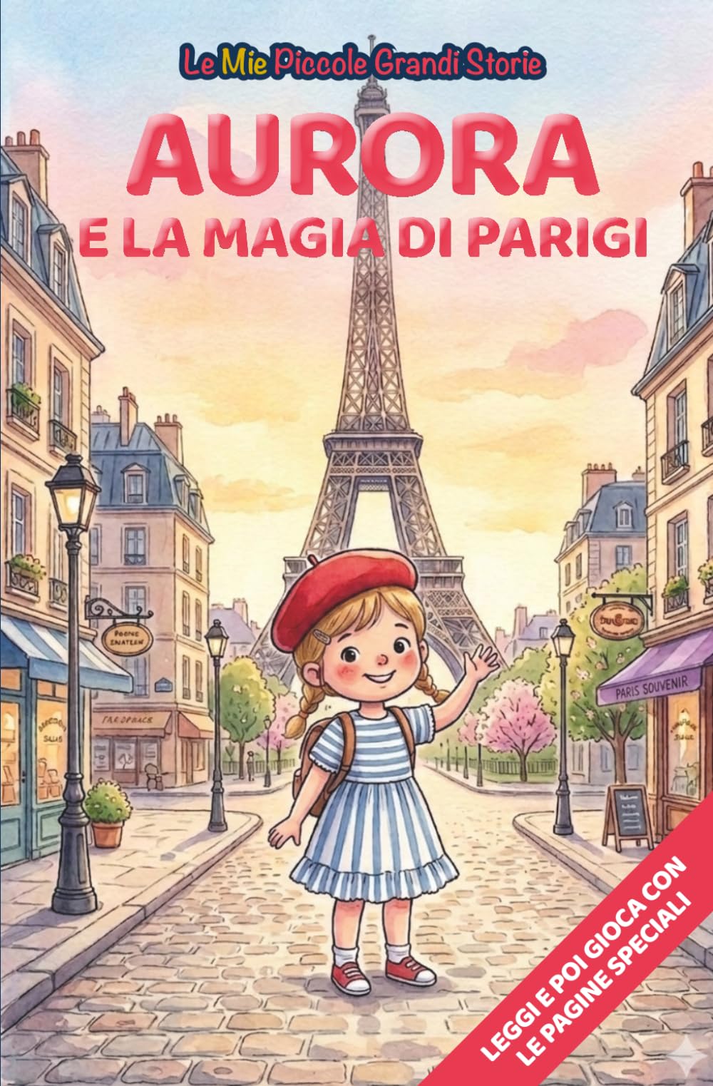 Aurora e la magia di Parigi: Libro illustrato per bambini 3-6 anni, personalizzabile, con alla fine del racconto giochi e attività da fare: labirinti, ... le figure (Le Mie Piccole Grandi Storie)