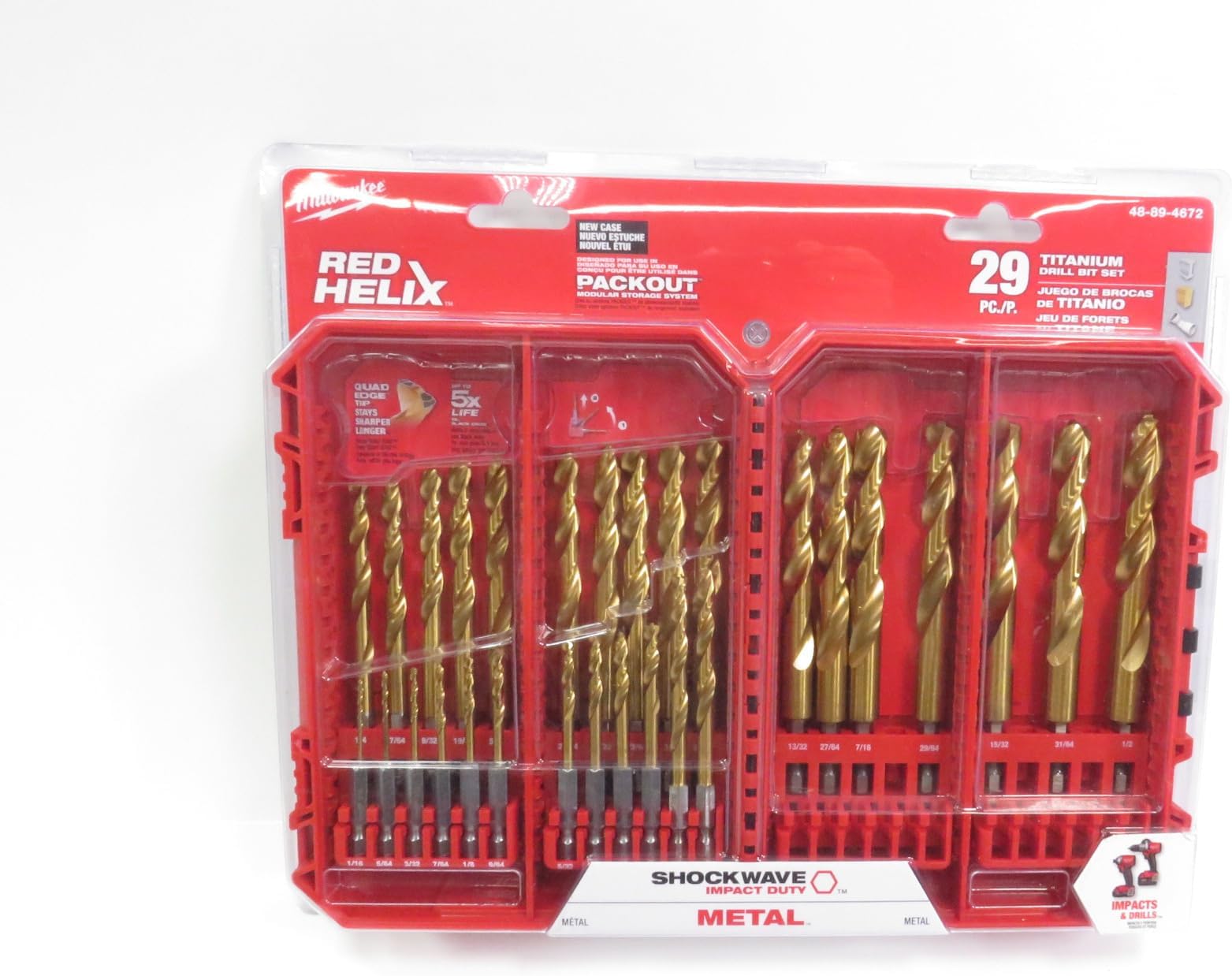 Electric - Shockwave Impact Duty. RED Helix. Titanium Drill B