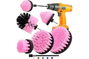 6 Piece Drill Brush Attachment Set for Effortless Cleaning