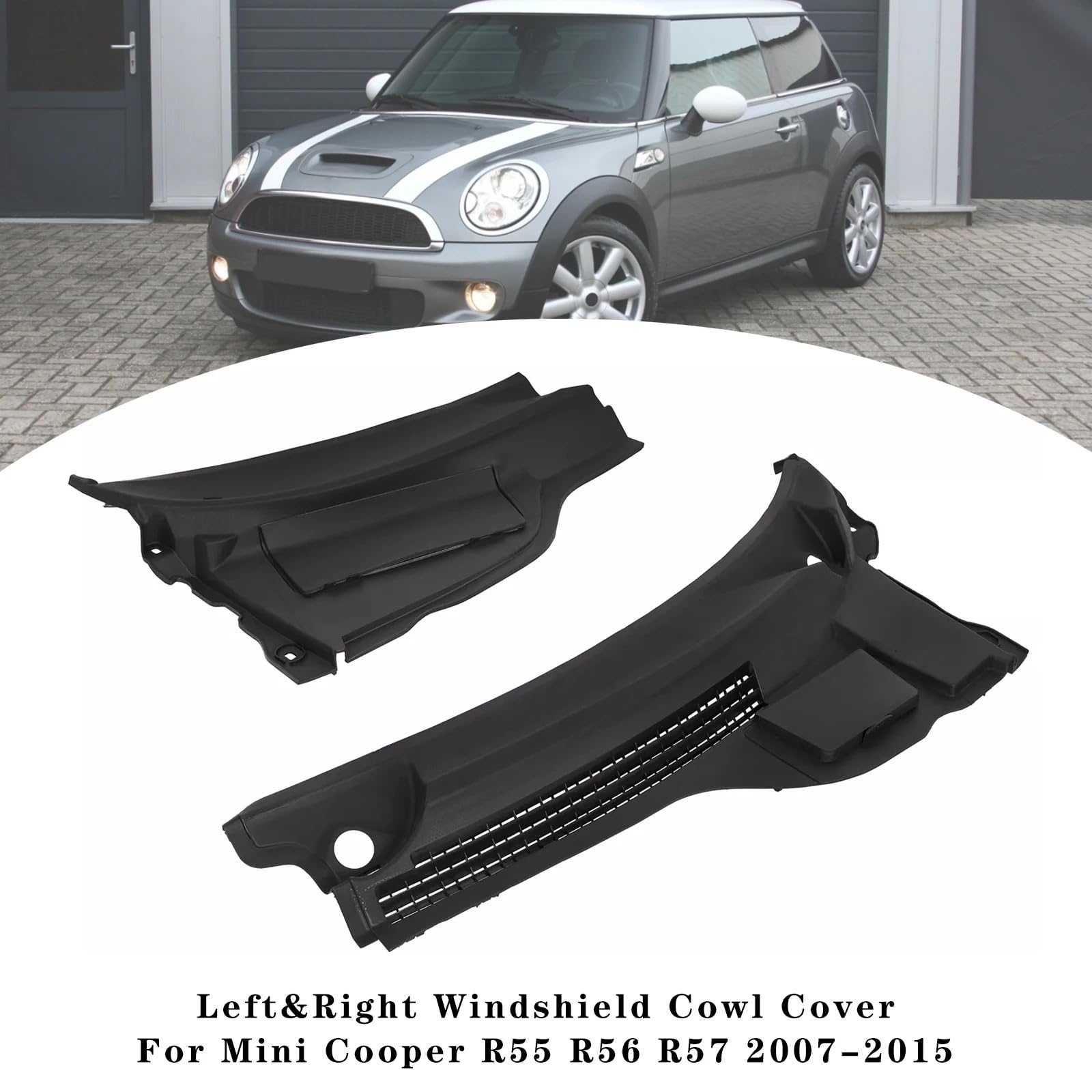Do Cooper R55 R56 R57 2007-2015 | Osłona osłony lewej i prawej szyby przedniej