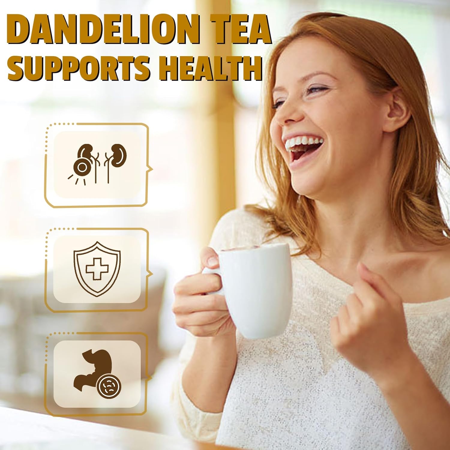 Jarteela - Dandelion Leaf & Root Tea Bags - 2g x 50 Count - Premium Dandelion Tea - Non-GMO - Caffeine-Free - Support Kidney Health & Enhance Immune System - Image 7