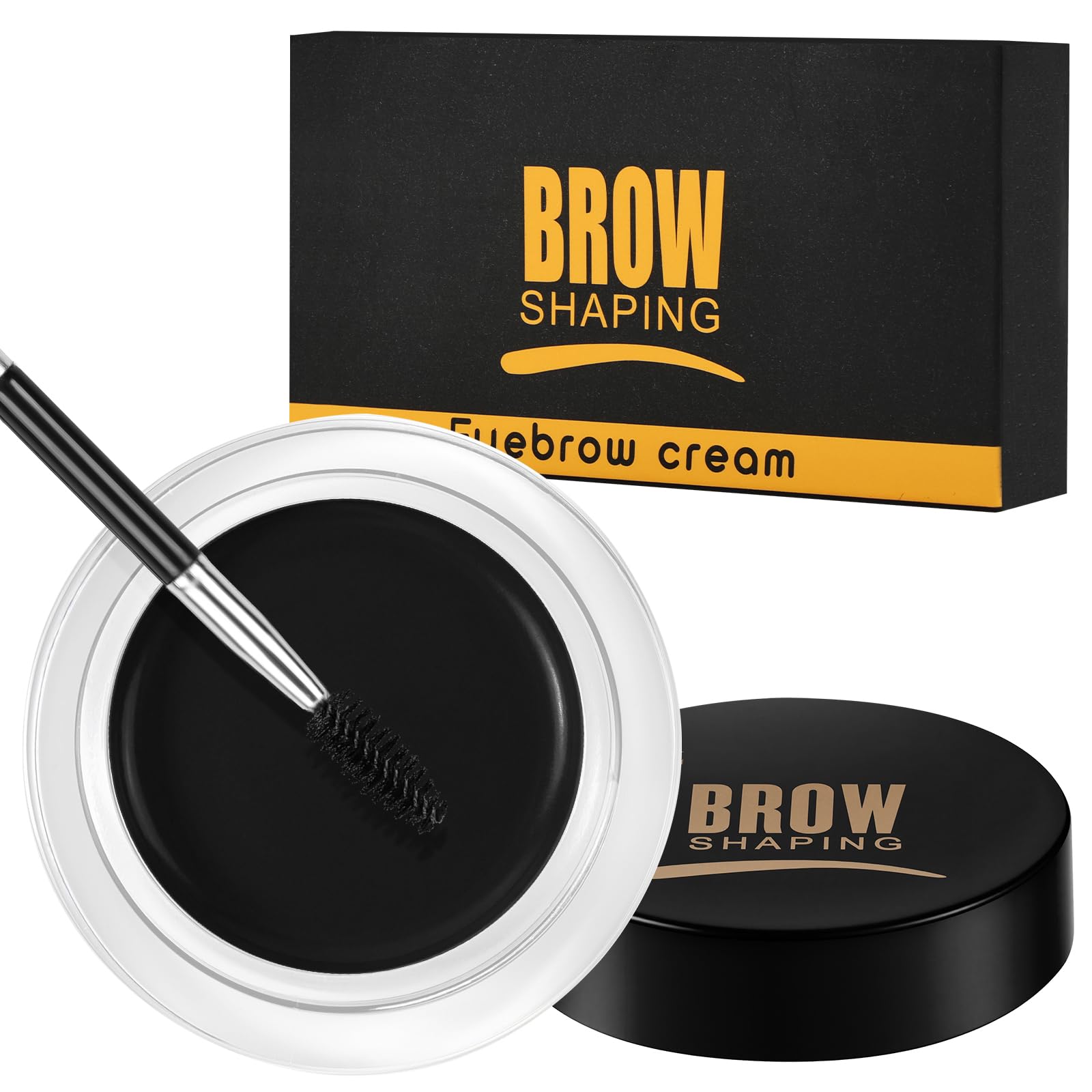 LOPHE Gel Fijadora de Cejas, Crema de Cejas 4,5g, Pomada de Ceja de Larga Duración con Cepillo, Eyebrow Gel para Maquillaje con Efecto Laminado Instantáneo,Pegamento de Ceja Sin Residuos Marrón Oscuro — view 10