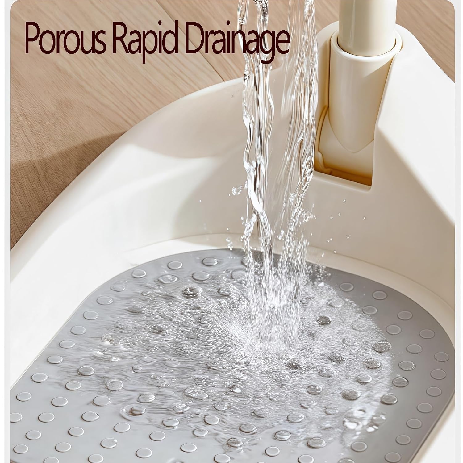 Baby Shower Stand, Standing Shower Seat for Young Children, Height Adjustable, Anti Slip and Stable Base, for Babies Aged 6-36 Months(Style 2)