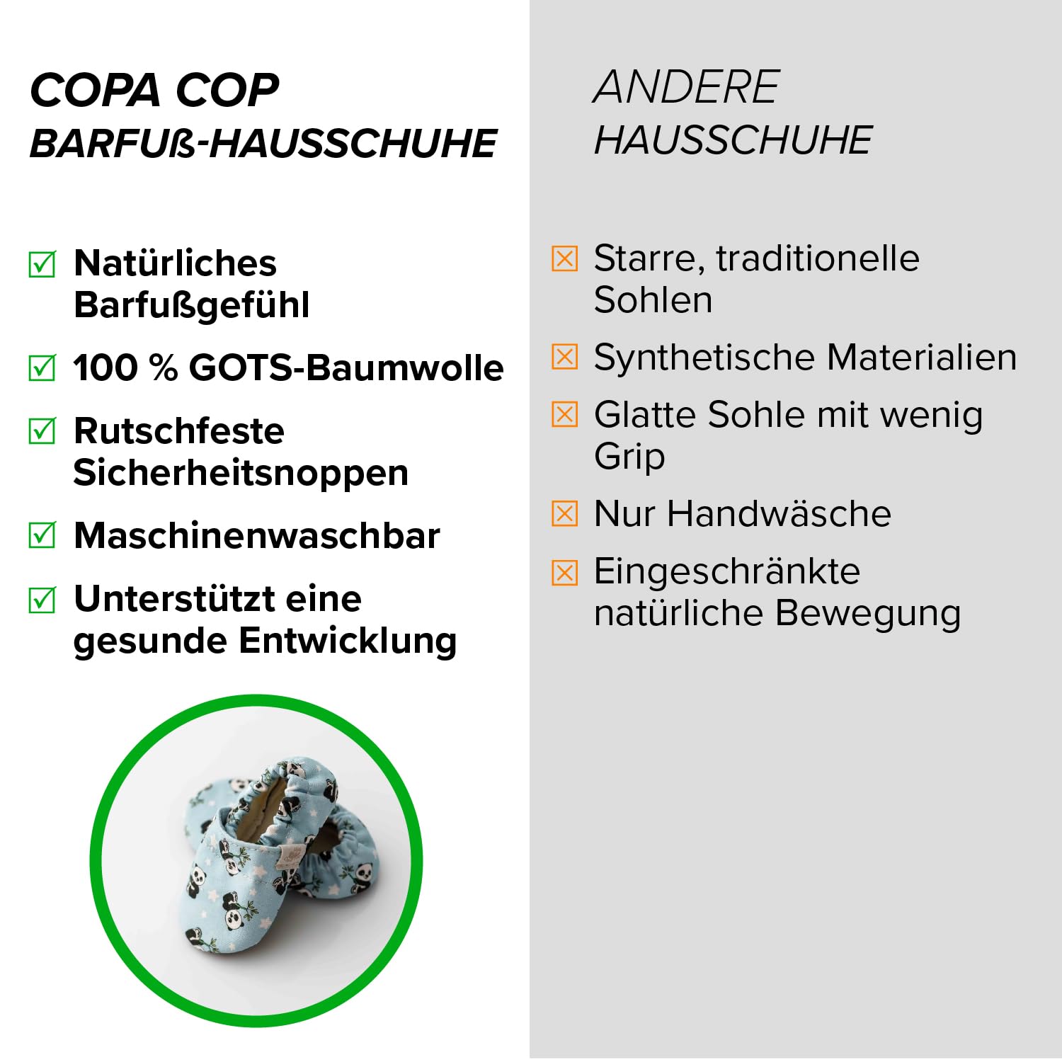 Barfussschuhe Kinder – Hausschuhe Kinder aus Baumwolle