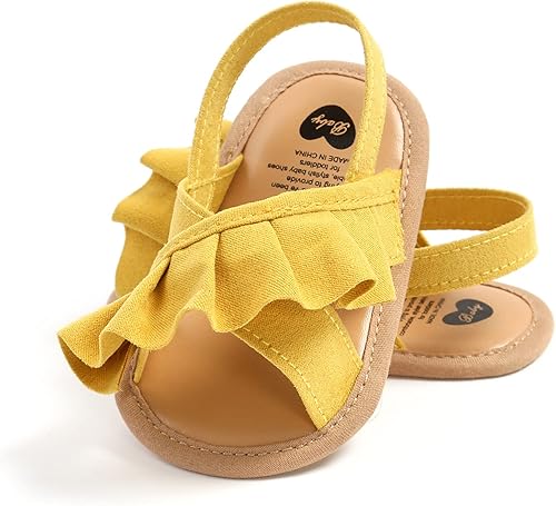 Miniatura 4 de RVROVIC Sandalias de primera calidad para bebés, niños y niñas, suela de goma antideslizante suave, zapatos de verano al aire libre para niños