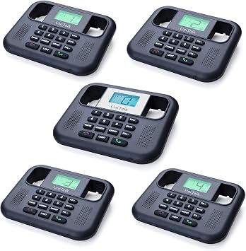 Wireless Full-Duplex Two-Way Intercom System for Home&Office 1F4P | Offline Voice Control,No WiFi Needed,Hands-free, Auto Answer,Clear Audio,1/4 Mile Long Range,Ideal for Child & Senior Care