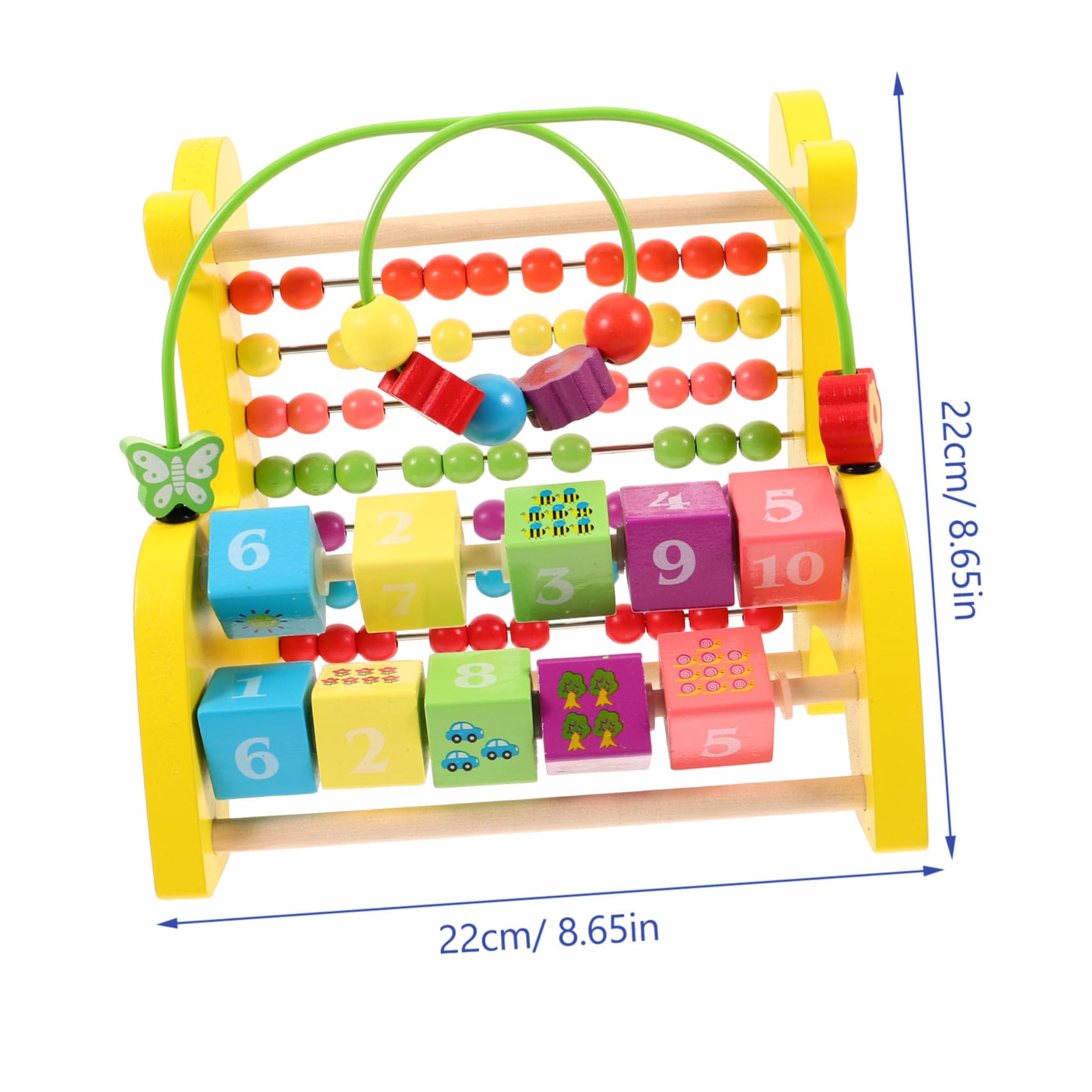 Didiseaon Ábaco Educativo para Niños y Adultos de Material Sintético Cuentas Coloridas para Estimular la Coordinación Mano-Ojo y Concentración Aprendizaje