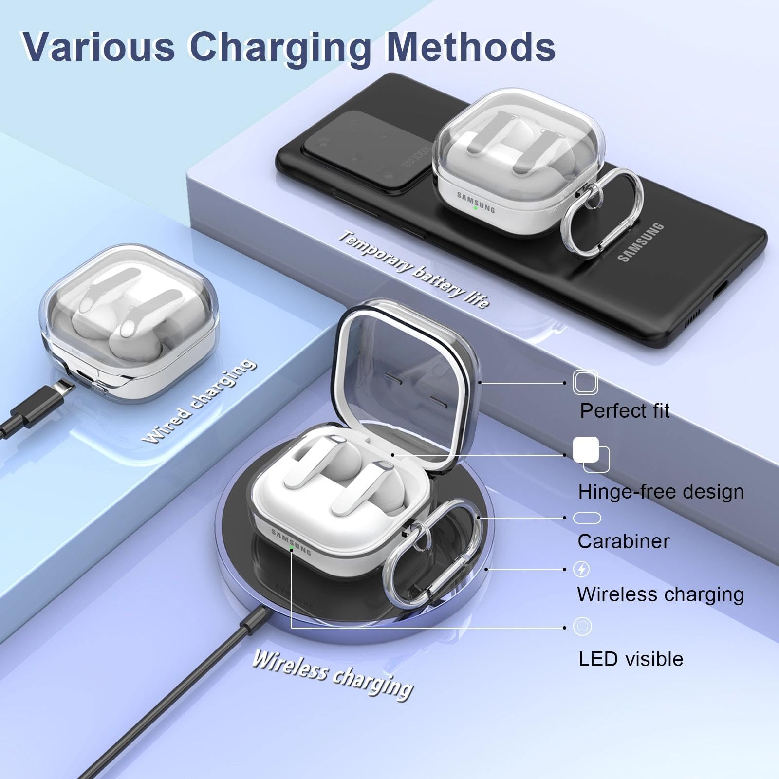 Amazon.com: MHYALUDO Case for Samsung Galaxy Buds 4 Pro/Buds 4