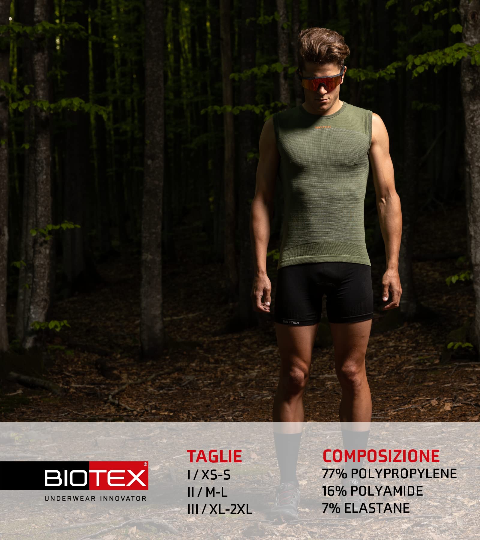 Biotex Bioflex Seamless, Boxer Fondello Uomo