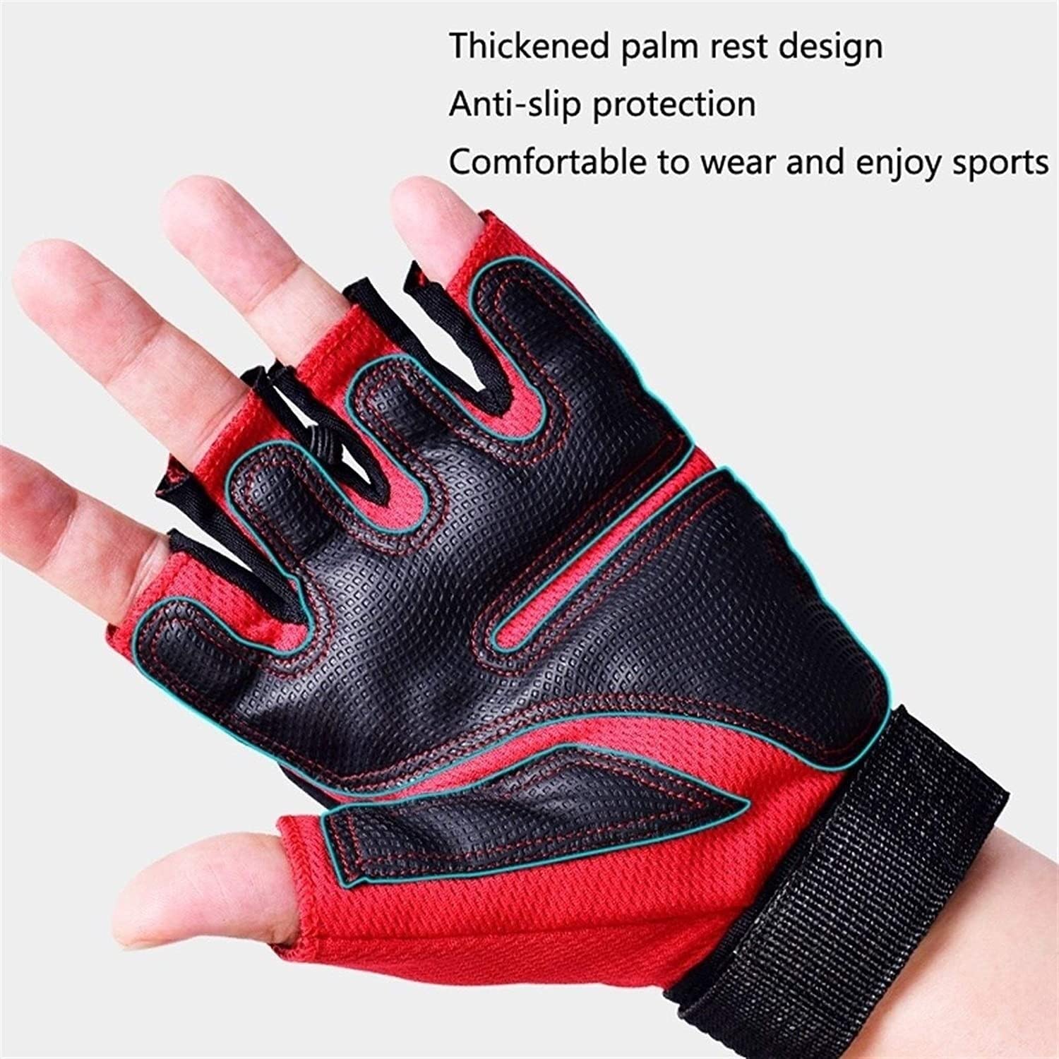 Gants de Cyclisme Gants De Cyclisme De Sport Demi-Doigt pour Hommes Respirants VTT Gants De Cyclisme De Course sur Route Gant Velo (Color : Blue, Size : XXL)