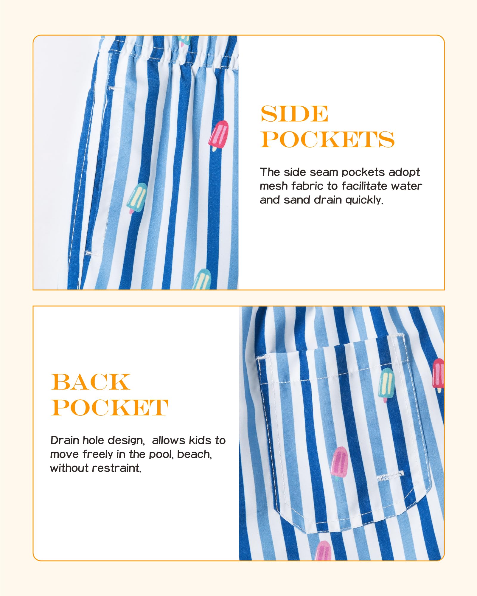SURF Cuz Surfcuz - Costume da bagno per bambini UPF 50+, costume da bagno ad asciugatura rapida