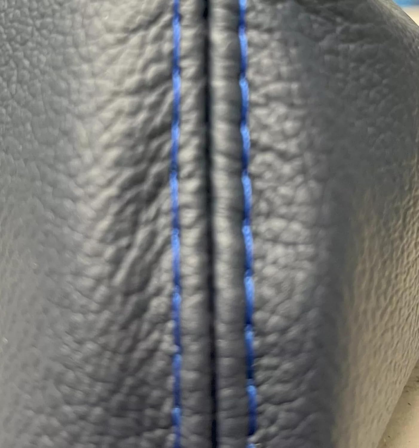 Replacement Genuine Leather Shift Gear Boot for 1997 1998 1999 2000 2001 2002 2003 2004 Compatible with Porsche 911 996 Black (Made in USA) Metropolitan Blue Stitch