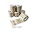 Transun Moo 6 Pack 2 x 5 Yards Self Adhesive Bandage Wrap Breathable Cohesive Vet Wrap for Pets, Elastic Self-Adherent Tape for Sports, Wrist, Ankle (Skin Color)