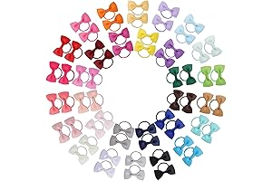 60PCS 2 Inches Soft Baby Girls Hair Bows Ties Mini Boutique Elastic...