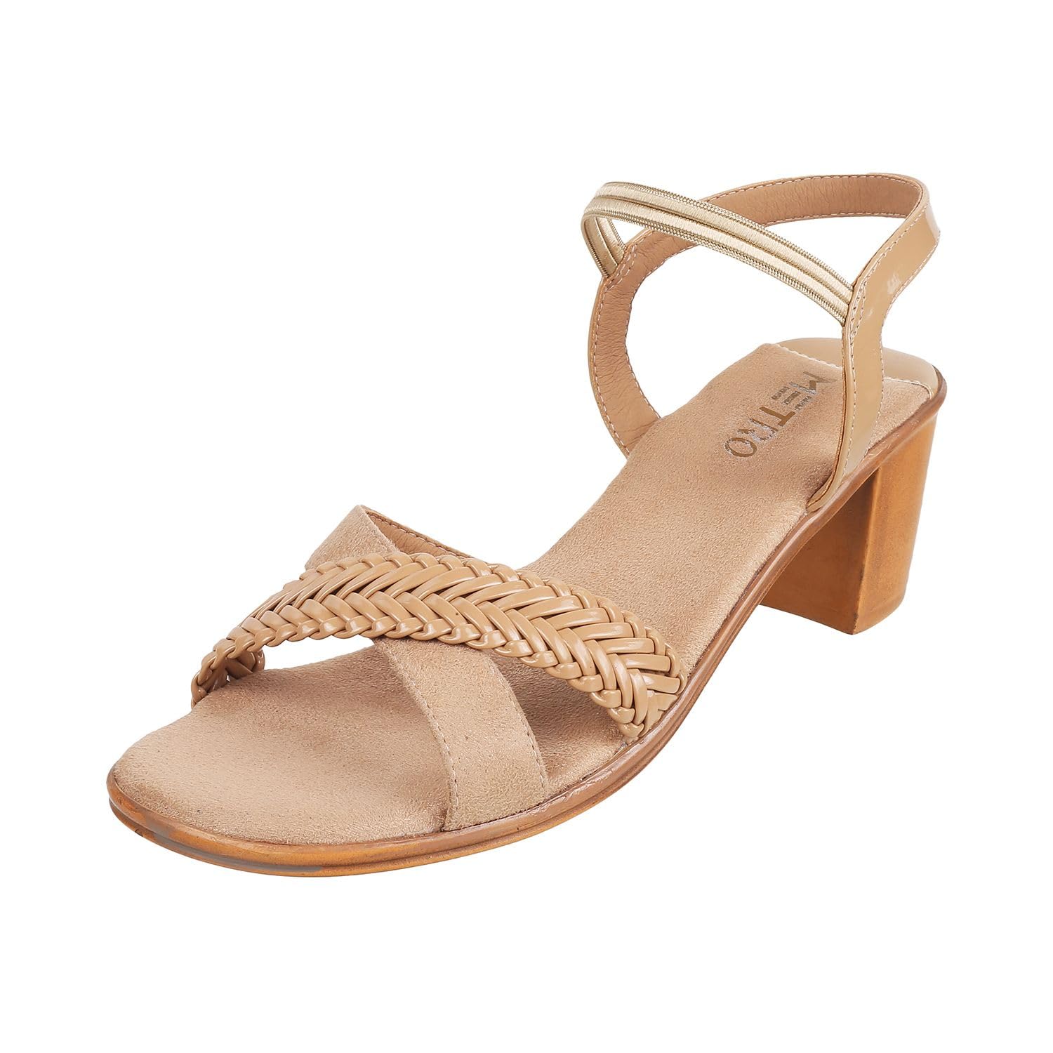 Metro Women Beige Block Heel Fashion Sandal UK/7 EU/40 (33-347) (B0C7C9MV9H) Amazon Price History, Amazon Price Tracker