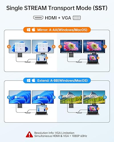 Miniatura 12 de NOVOO Hub USB C 4K a 60Hz HDMI Gigabit Ethernet 8 en 1 USB C adaptador multipuerto con HDMI, PD 100W, 2 USB-A, 1 puerto de datos USB-C, estación