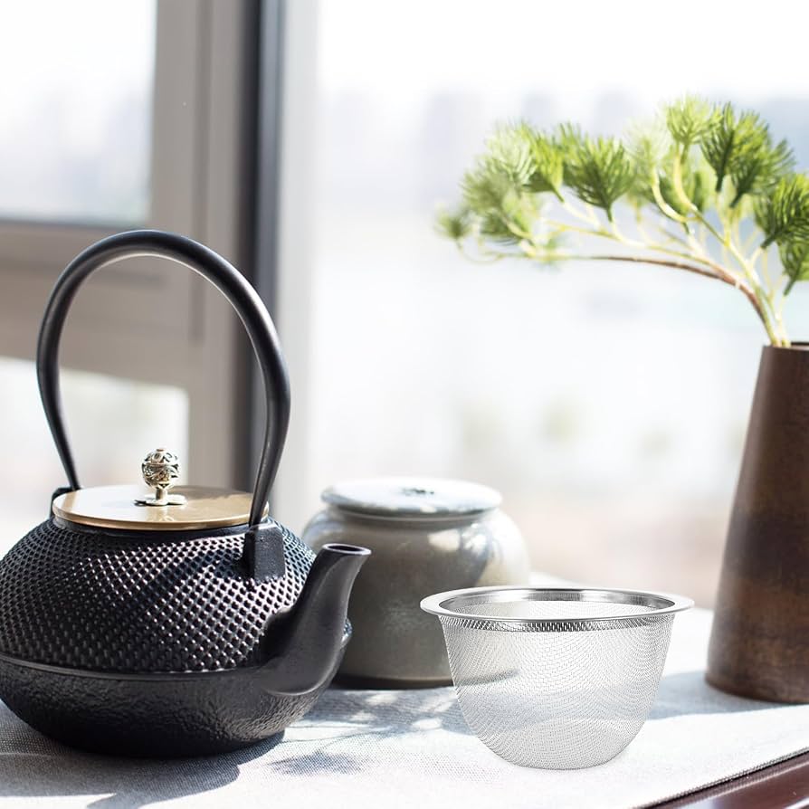 Infusore Per Tè Pieghevole In Acciaio Inox Con Coperchio E Filtro A Maglia Fine – Riutilizzabile Per Tè Sfuso E Tisane