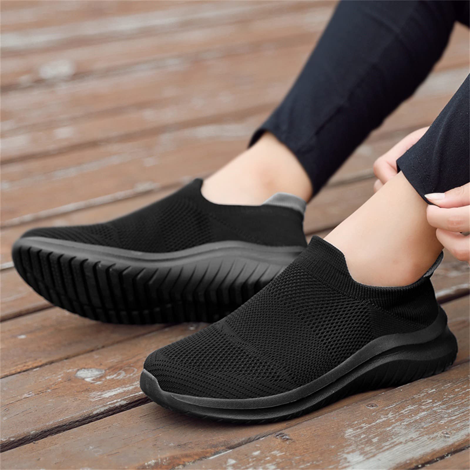 Zapatos ortopédicos para mujer con plataforma para fascitis plantar | Zapatillas de gimnasio de espuma viscoelástica | Malla transpirable y ligera para fitness y uso atlético | Casual y cómodo