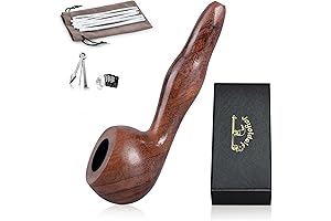 Joyoldelf Rosewood Glass Pipes for Smoking Dabs