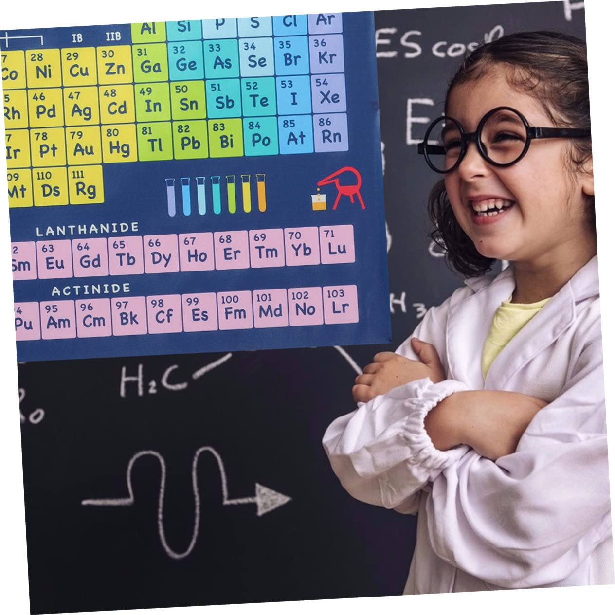 HOODANCOS 6piezas Póster Educativo Del Elemento Químico Para Niño Niña Tabla Periódica Decorativa Para Aprendizaje El Aula y Habitaciones Infantiles