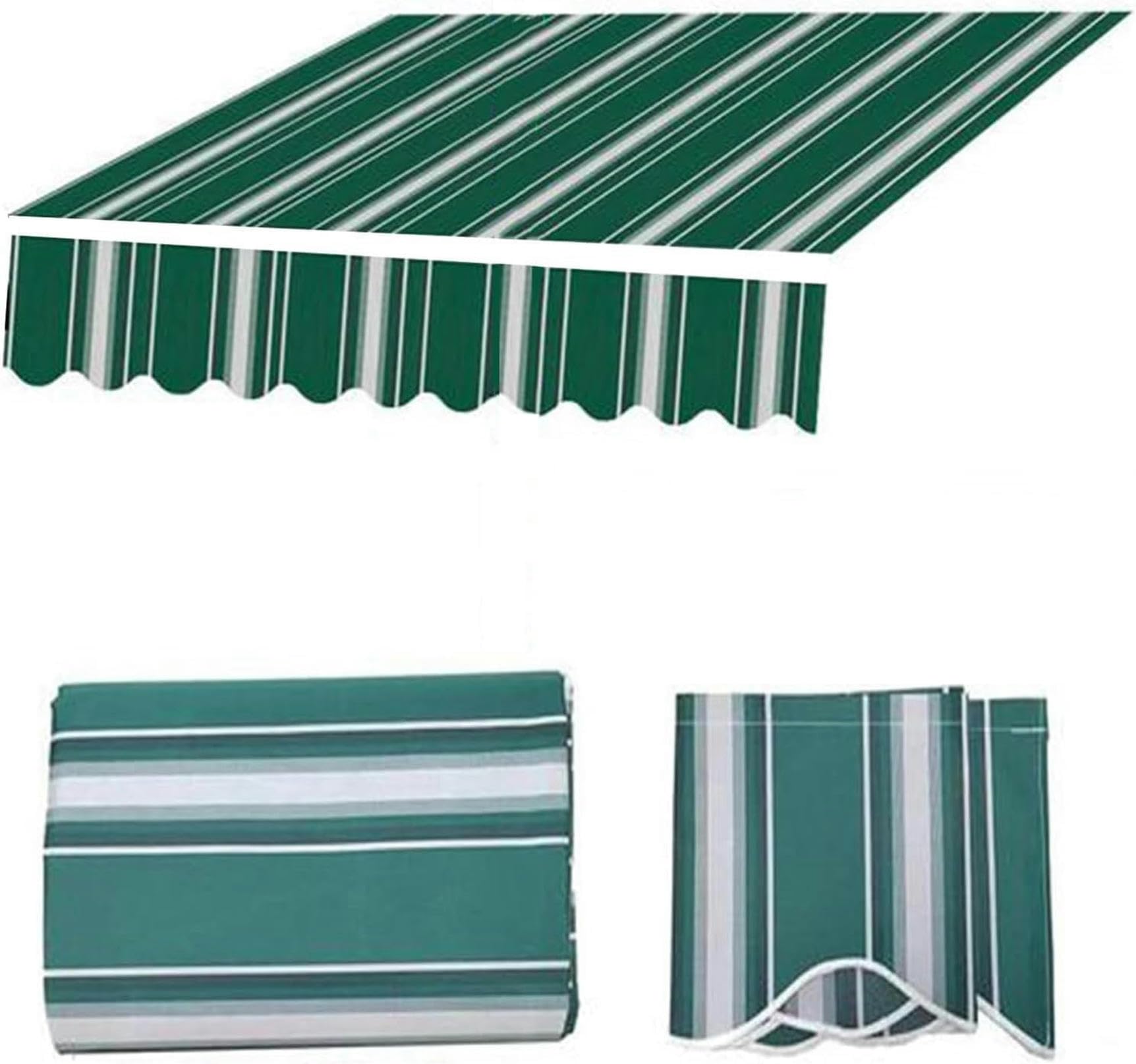 Tissu de remplacement pour auvent de terrasse rétractable imperméable