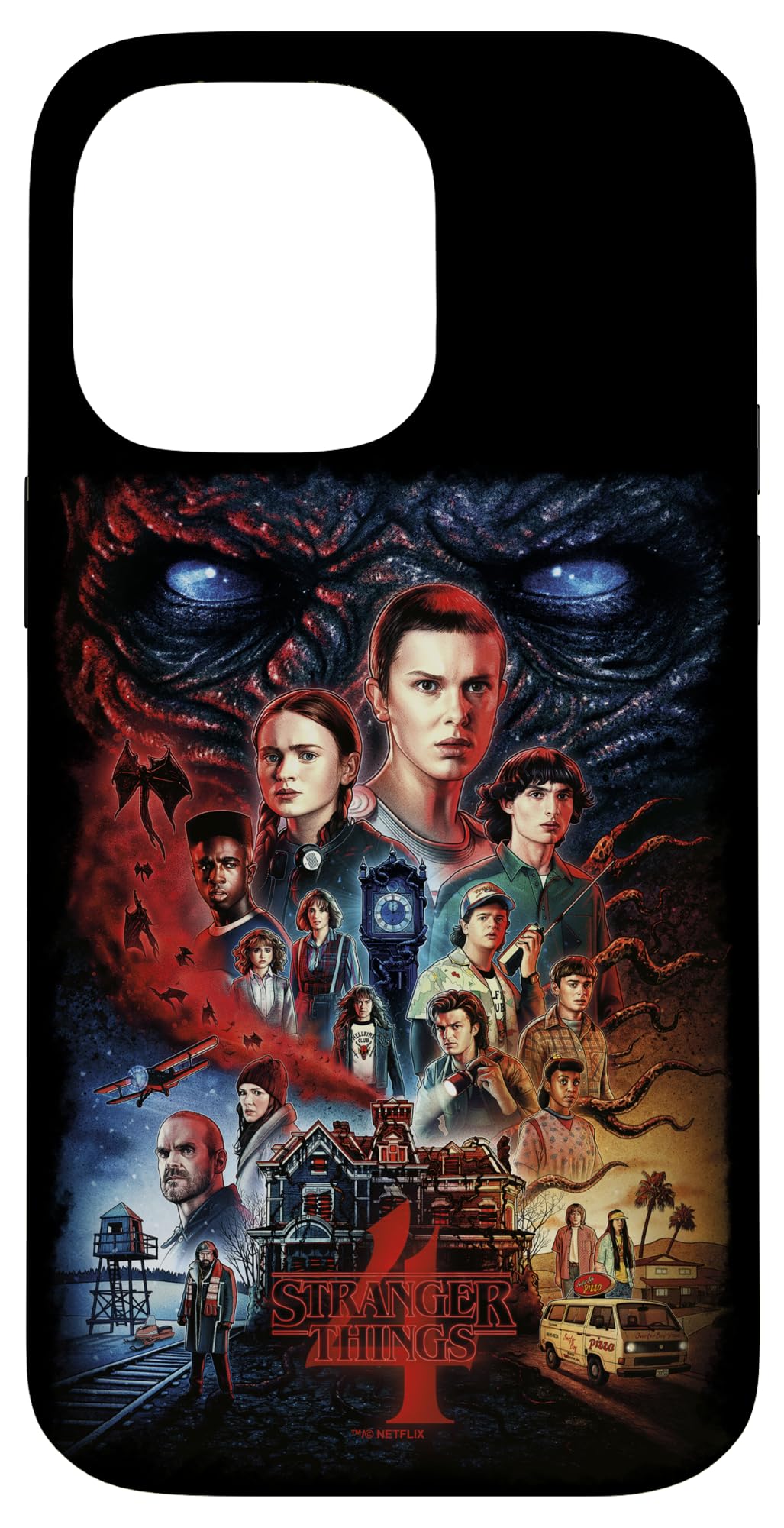 Amazon.com: Stranger Things 4 Group Vecna Poster Case for iPhone