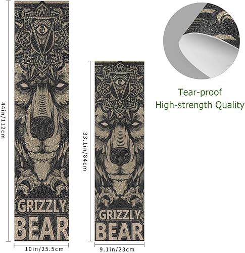 Miniatura 5 de Burning Music Note - Cinta de agarre para patineta, papel de lija de 44 x 10 pulgadas, para patineta, longboard, sin burbujas, cinta de agarre para