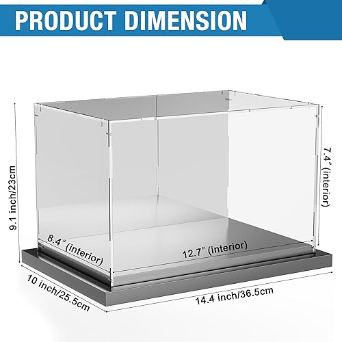 Miniatura 2 de Vitrina de guantes de boxeo acrílico tamaño completo vitrina con espejo trasero y base acanalada de metal negro para guante de boxeo guante de