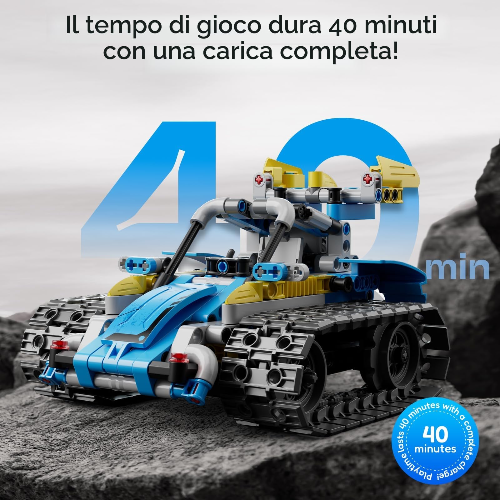 VEPOWER Technic Robot Telecomandati per Bambini,5 in 1 STEM RC Giocattoli da Costruzione con app programmabile, Regalo Educativo per Ragazzi e Ragazze Dagli 6 ai 12 anni (488 pezzi)