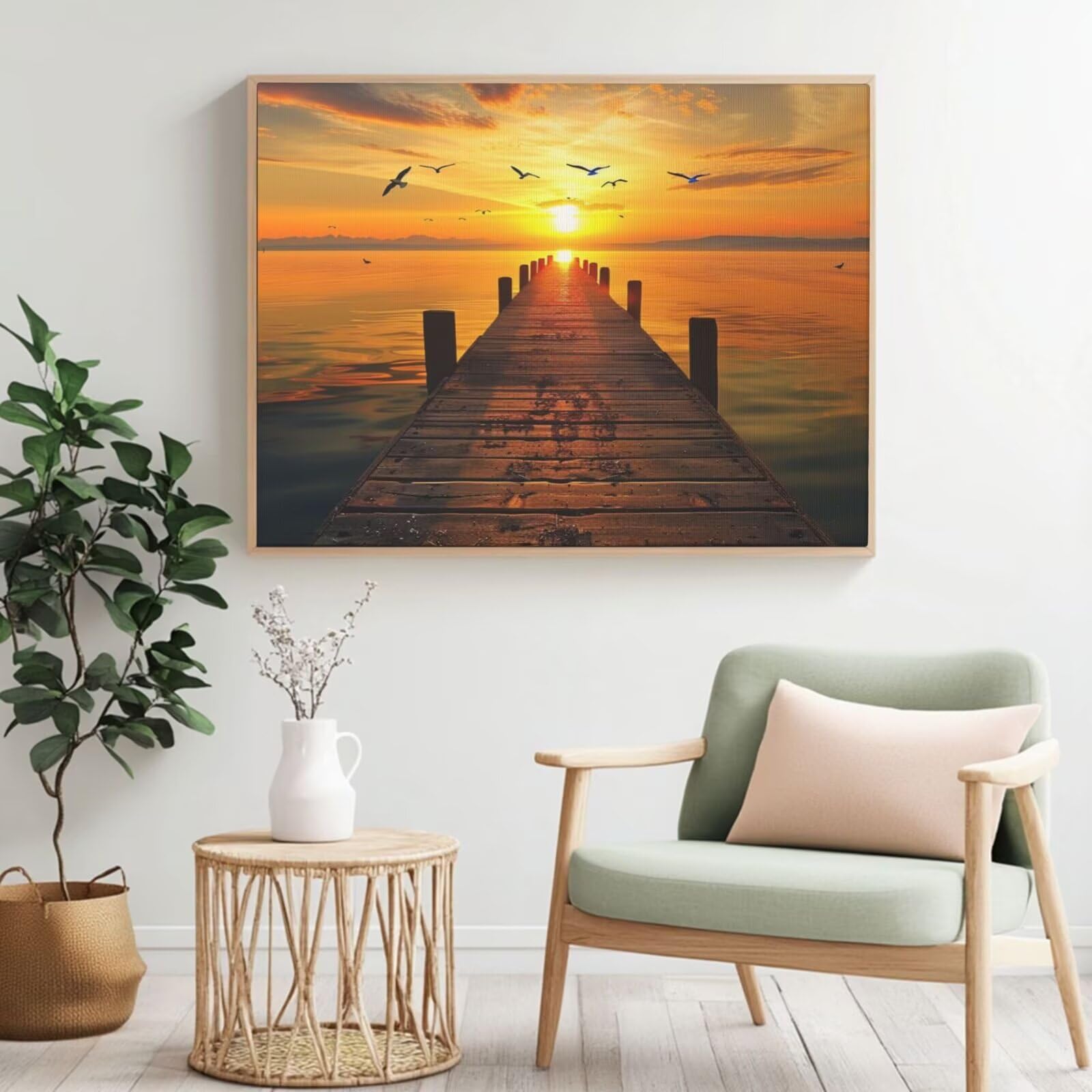 Kit per pittura con numeri per adulti, kit di pittura fai da te per numero, colore acrilico con i numeri per adulti/principianti, dipinti a olio Artigianato per la decorazione della parete di casa -