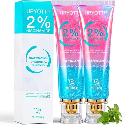 Pasta dental blanqueadora de niacinamida, pasta dental blanqueadora intensiva de niacinamida, aliento fresco, mejora la salud de las encías, sin