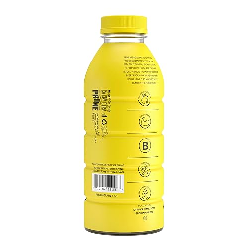 Miniatura 8 de PRIME Hydration LEMONADE  Bebidas deportivas  electrolito mejorado para una hidratación definitiva  250 mg de BCAA  Vitaminas B  Antioxidantes  0.07