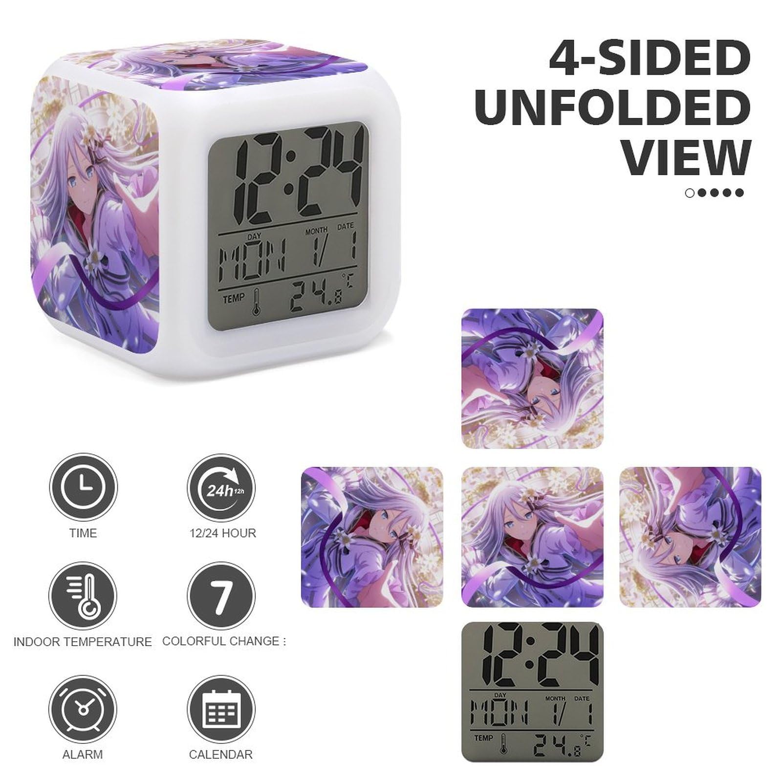 Amazon.co.jp: プロジェクトセカイ 宵崎奏目覚まし時計 光目覚まし時計