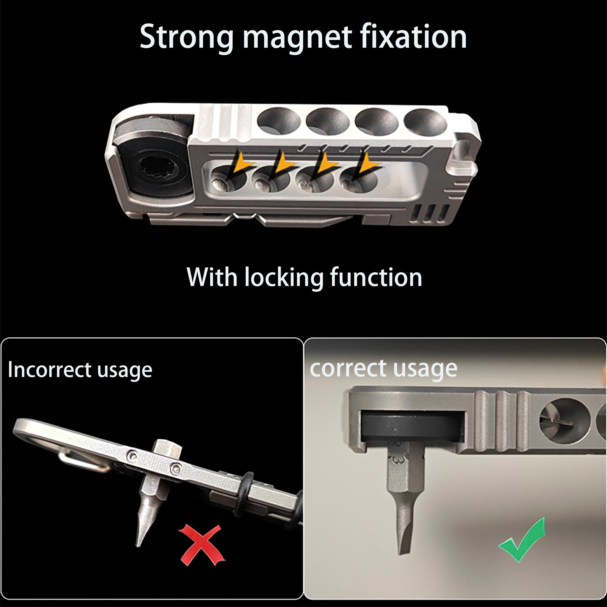 7 En 1 Outil Multifonction,Alliage De Titane Gadget, Outil De Poche,