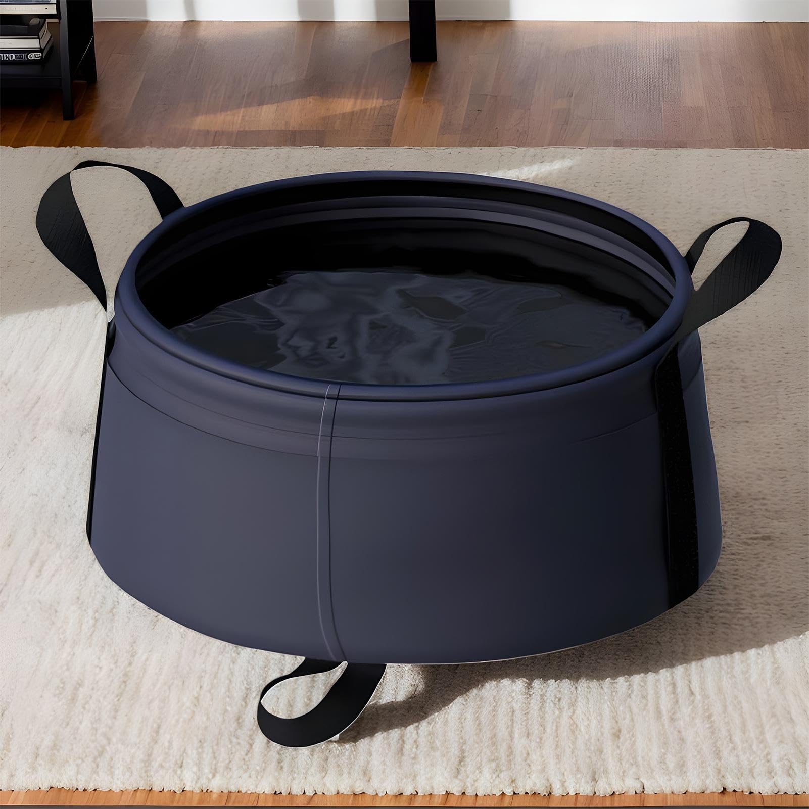 Bassin de Lavage Pliable | Évier d'Extérieur - Bac De Lavage Pliable pour Cuisine, Bébé, Voyage Et Bain De Pieds avec Panier Rangement
