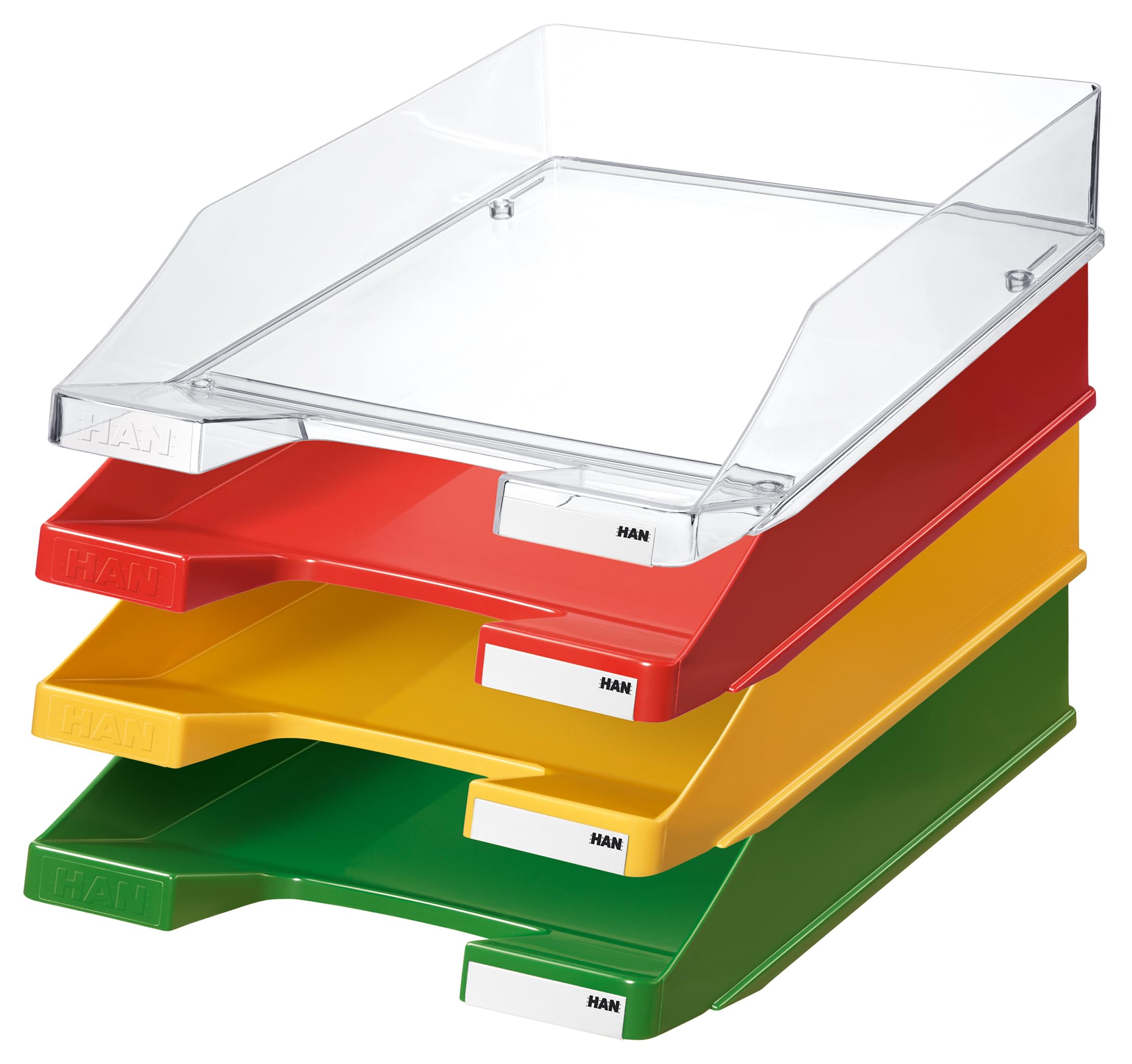 HAN 1027-X-05 - Bandeja para cartas (10 unidades, hasta formato A4/C4), color verde
