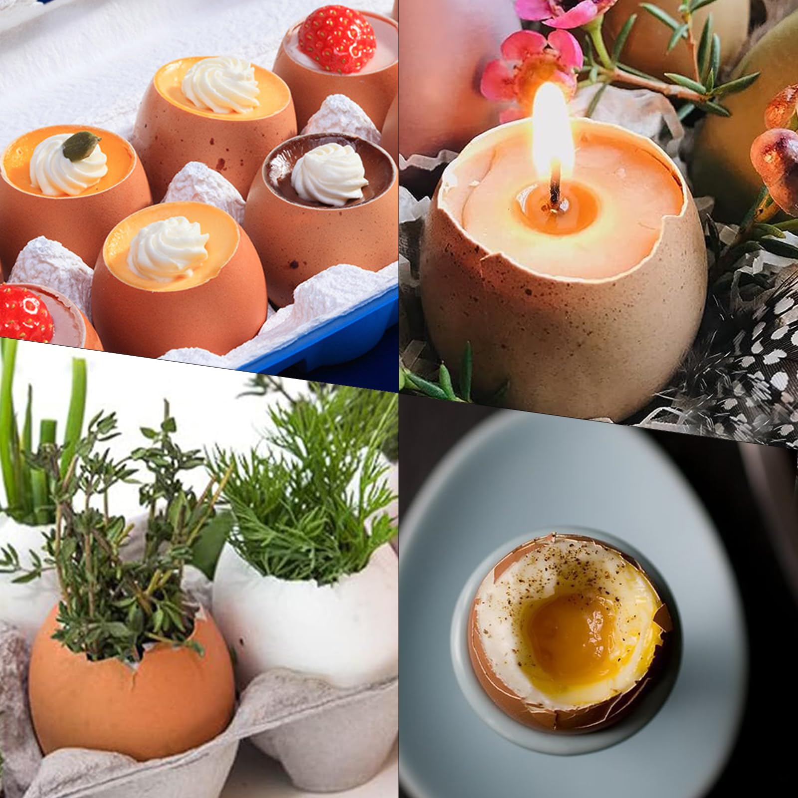 Separatore Gusci Uovo In Acciaio Inox - Tagliapunte Perfetto Per Uova Alla Coque