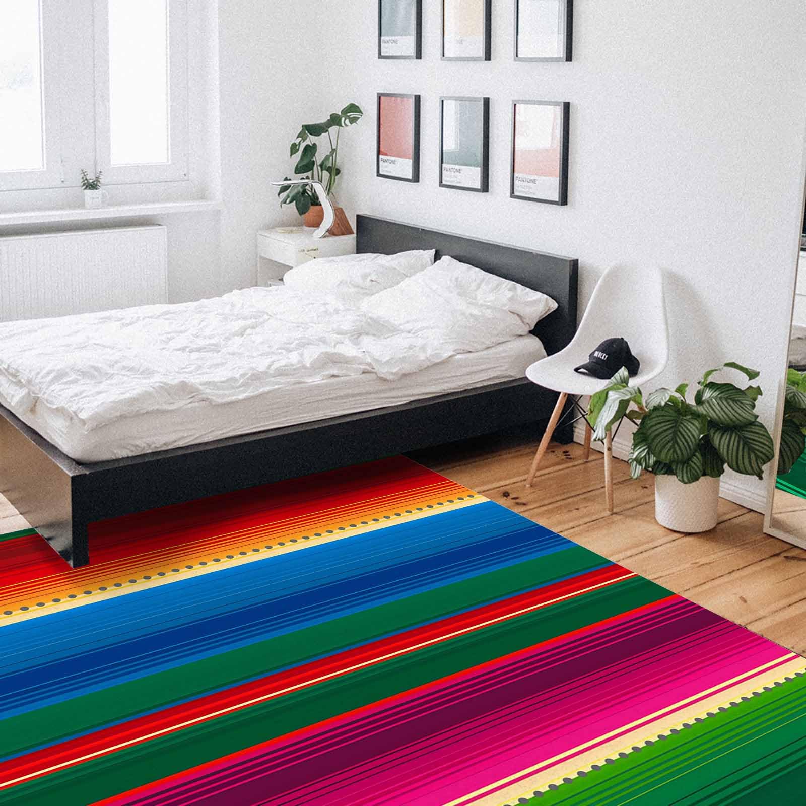 Amazon.com: ARTSHOWING Mexican Serape Area Rug, 2' x 3' Large