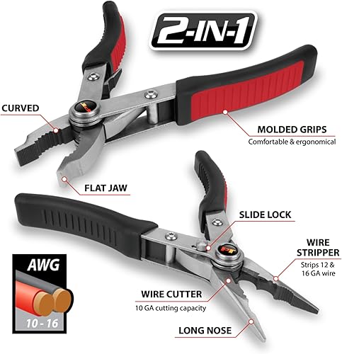 Miniatura 2 de Performance Tool W1105 - Alicates rápidos de doble mandíbula 4 en 1 con bloqueo lateral