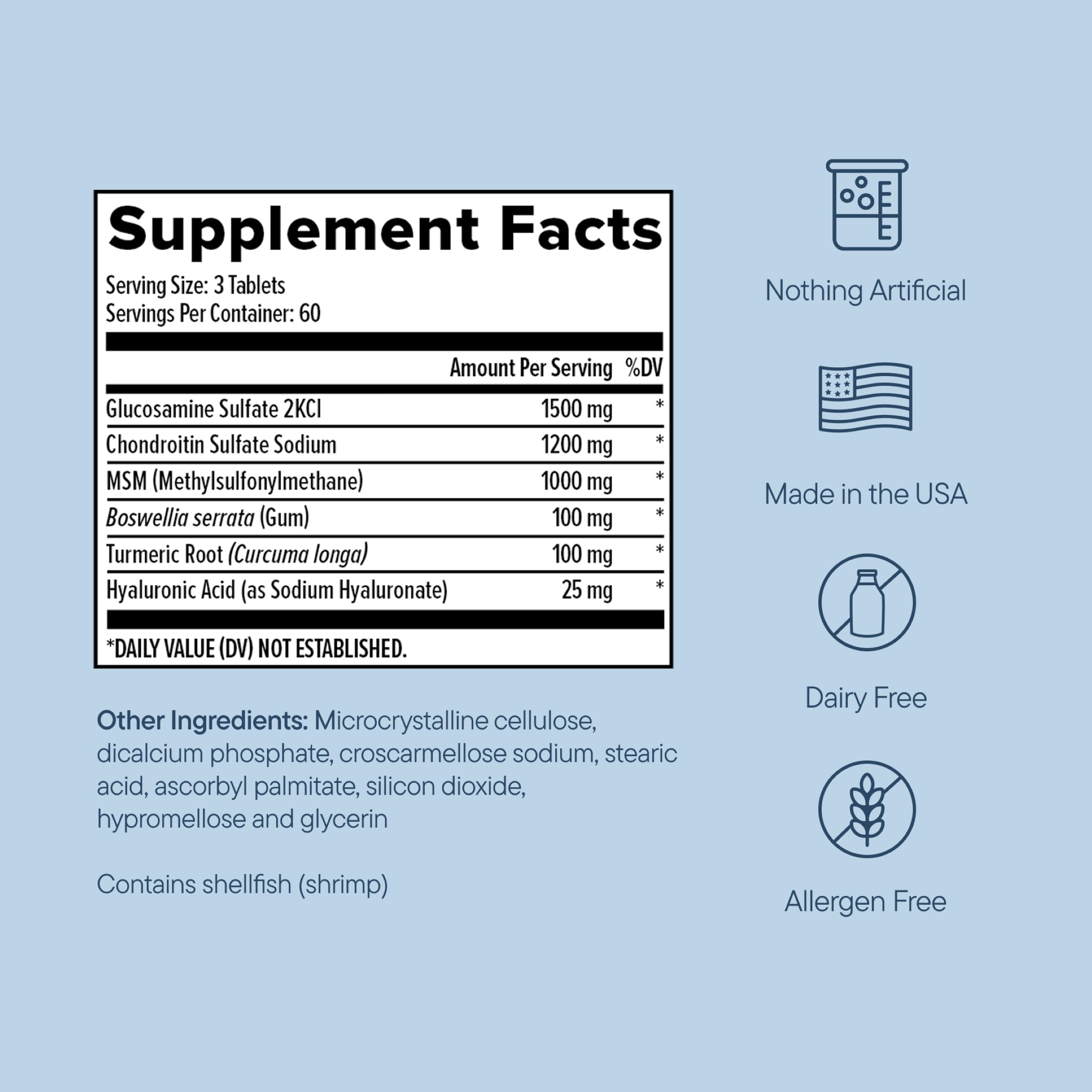 Zenwise Health Glucosamine Chondroitin MSM - Joint Supplement - 90 Count — Amazon image 5