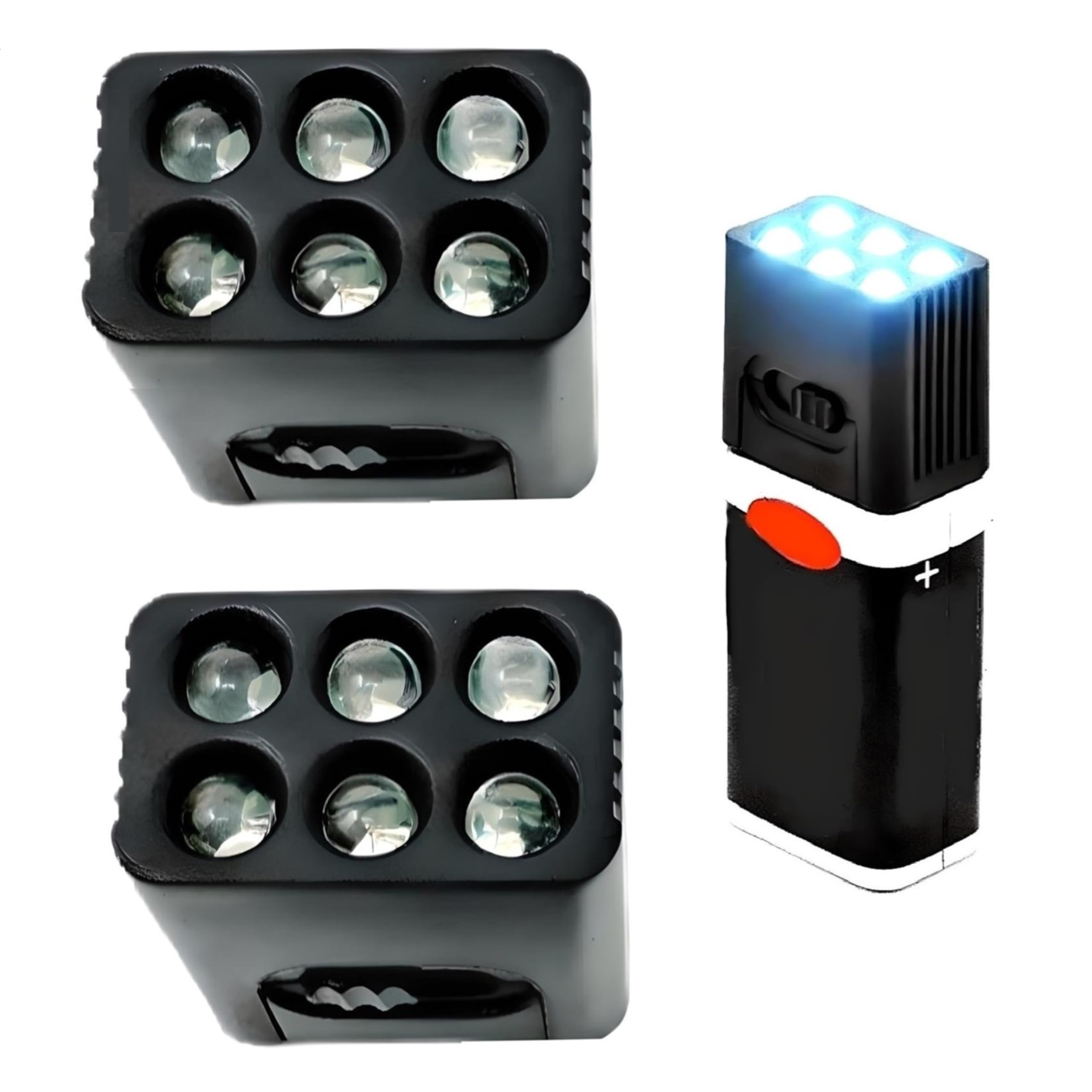 IN SELECT 9 Volt Small Pocket Led Mini Flashlight -High Lumens Compact Portable Emergency Light Multi Mode Handheld Flashlight Light for Camping